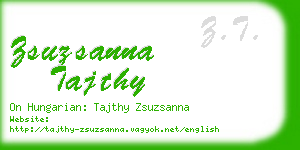 zsuzsanna tajthy business card